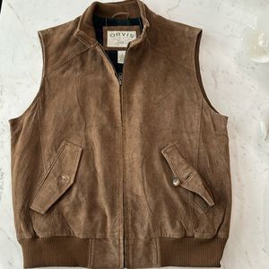 Orvis Suede Leather Vest